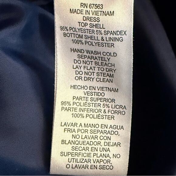 SL Fashions Ombré Satin Bow Sash Gown Navy/Wedgewood Women’s Sz 16 NWT - Picture 6 of 10